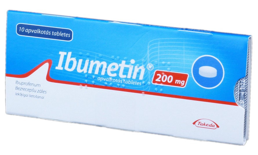 IBUMETIN 200 mg tabletes, 10 gab.