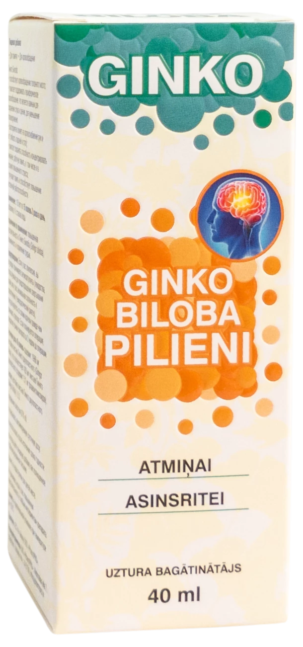 GINKO BILOBA pilieni, 40 ml