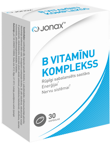 JONAX B vitamīnu komplekss kapsulas, 30 gab.