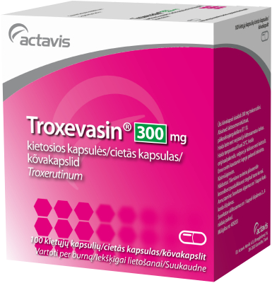 TROXEVASIN 300 mg cietās kapsulas, 100 gab.