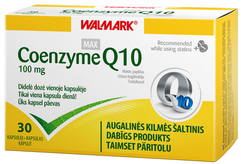 WALMARK   Coenzyme Q10 Forte 100 mg kapsulas, 30 gab.
