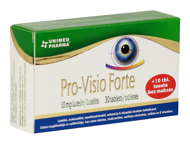 PRO-VISIO FORTE tabletes, 40 gab.
