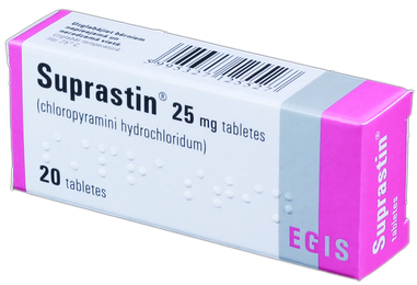 SUPRASTIN 25 mg tabletes, 20 gab.