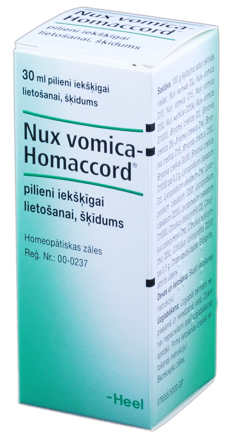 NUX VOMICA-HOMACCORD pilieni, 30 ml
