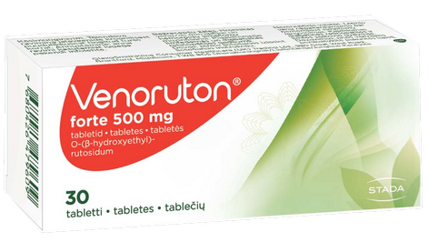 VENORUTON   Forte 500 mg tabletes, 30 gab.