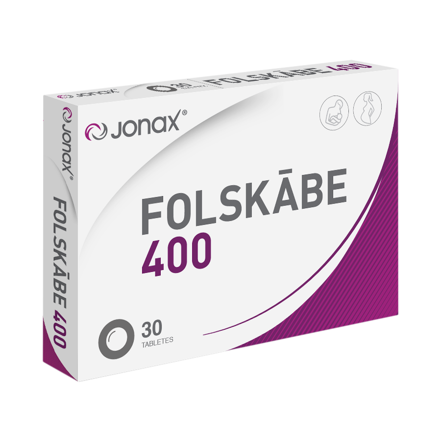 JONAX Folskābe 400 tabletes, 30 gab.