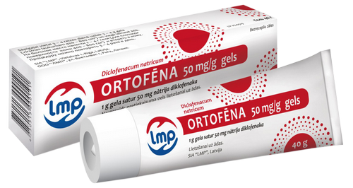 ORTOFĒNA 50 mg/g gels, 40 g