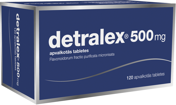 DETRALEX 500 mg tabletes, 120 gab.