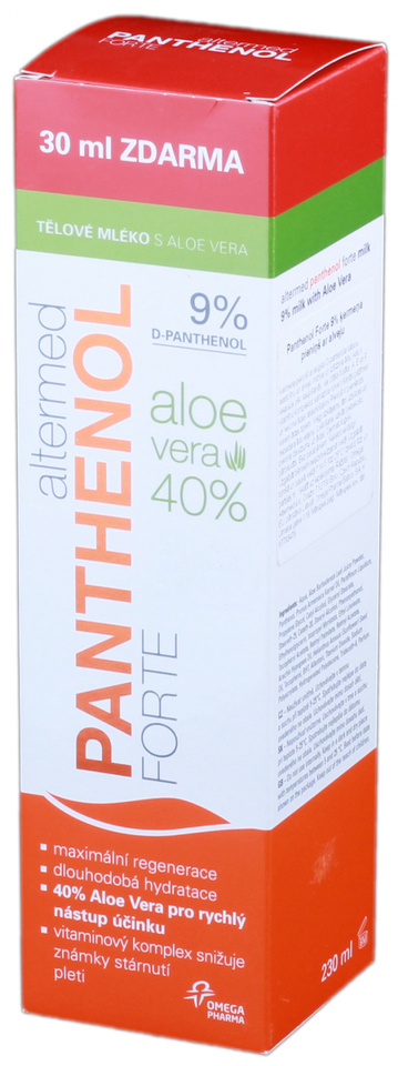 PANTHENOL Altermed Forte 9 % pieniņš, 230 ml
