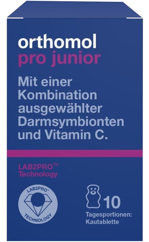 ORTHOMOL Pro Junior košļājamās tabletes, 10 gab.