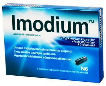 IMODIUM 2 mg tabletes, 6 gab.
