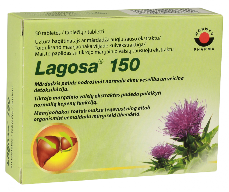 LAGOSA 150 tabletes, 50 gab.