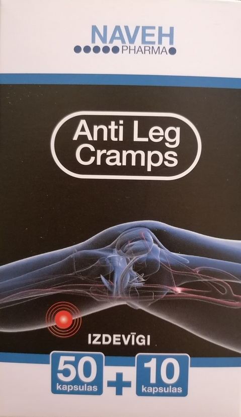 NAVEH Anti Leg Cramps kapsulas, 60 gab.