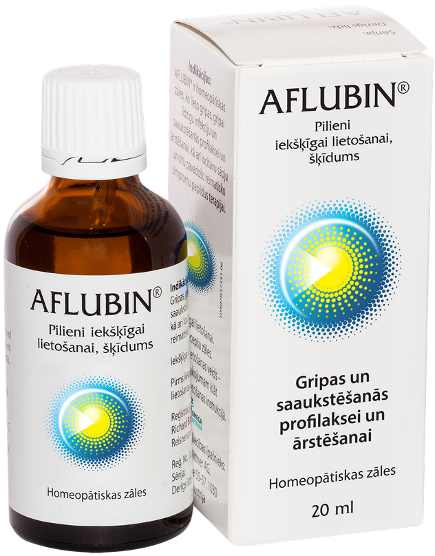 AFLUBIN pilieni, 20 ml