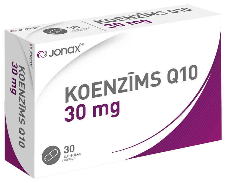 JONAX Koenzīms Q10 30 mg kapsulas, 30 gab.