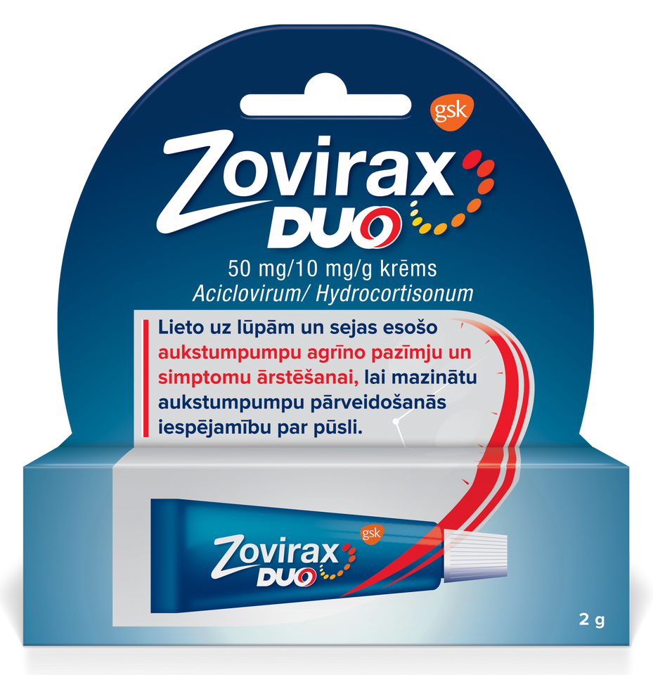 ZOVIRAX Duo 50 mg/10 mg/g krēms, 2 g