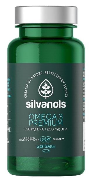 SILVANOLS Premium Omega 3 kapsulas, 60 gab.