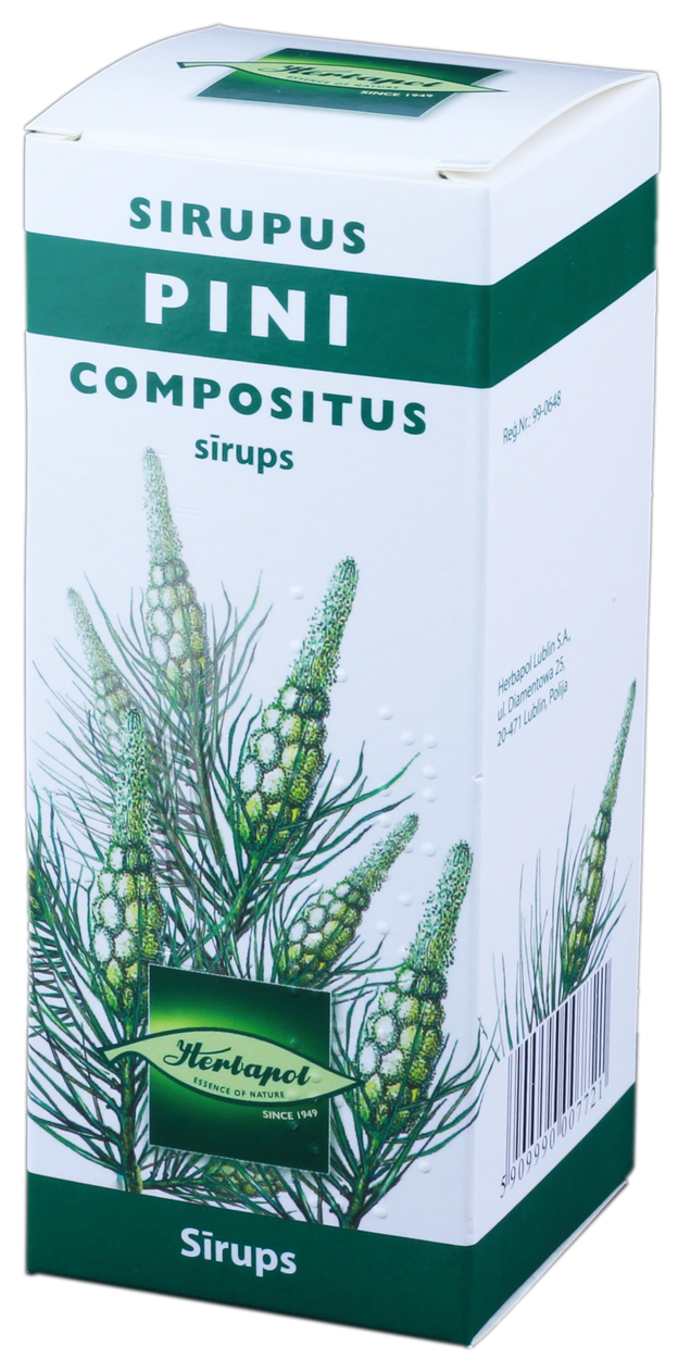 SIRUPUS PINI COMPOSITUS sīrups, 150 ml