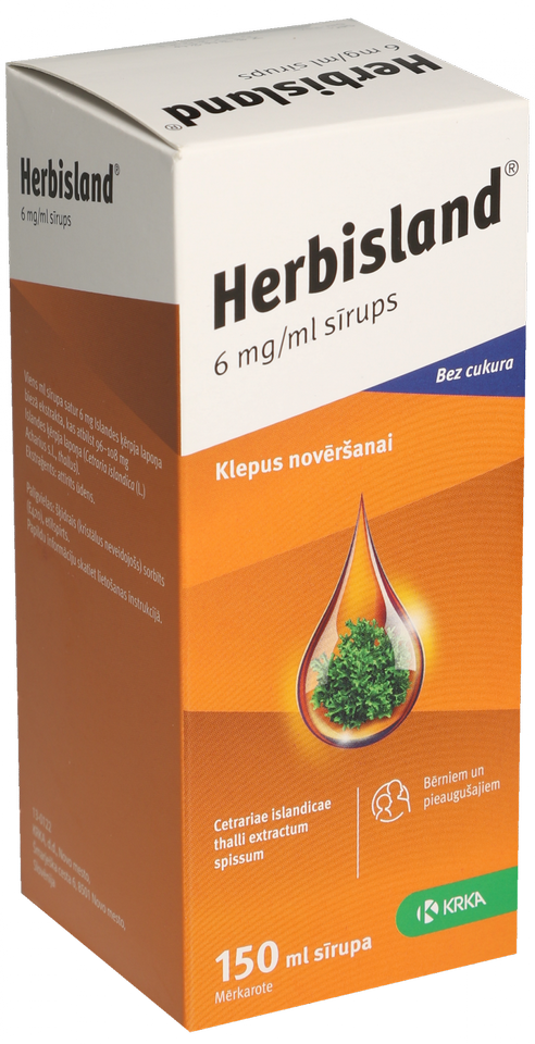 HERBISLAND 6 mg/ml sīrups, 150 ml