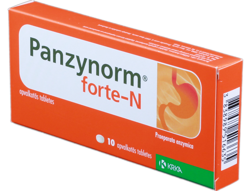 PANZYNORM Forte-N tabletes, 10 gab.