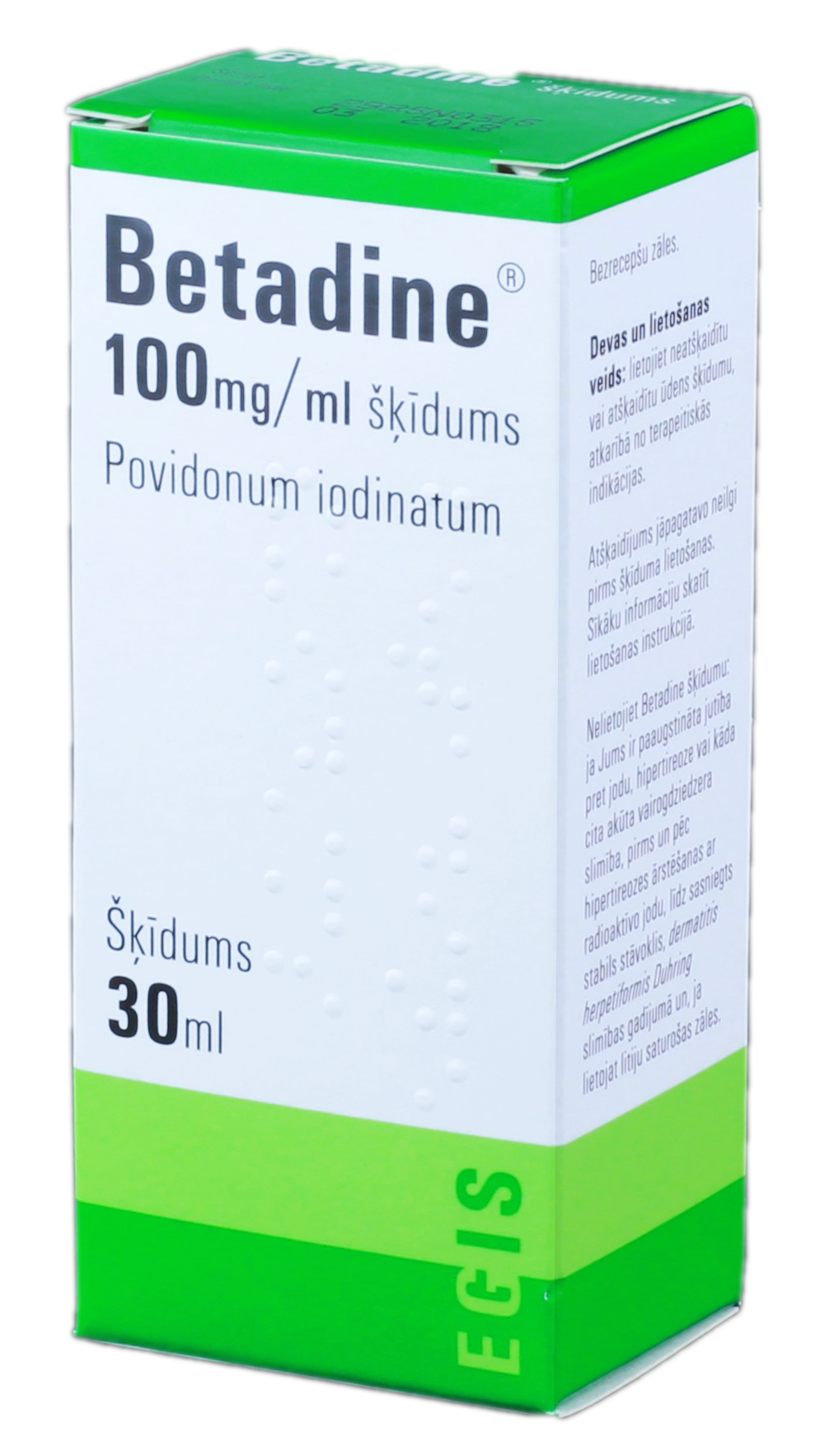 BETADINE 100 mg/ml šķīdums, 30 ml