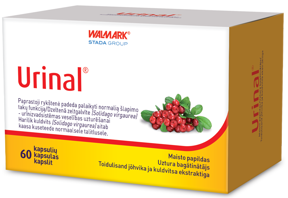 WALMARK   Urinal kapsulas, 60 gab.