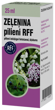 RFF ZEĻEŅINA PILIENI šķīdums, 25 ml