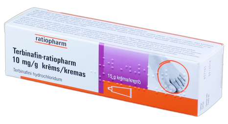 TERBINAFIN-RATIOPHARM 10 mg/g krēms, 15 g