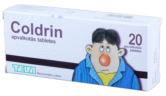 COLDRIN tabletes, 20 gab.