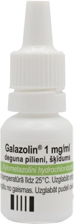 GALAZOLIN 1 mg/ml deguna pilieni, 10 ml