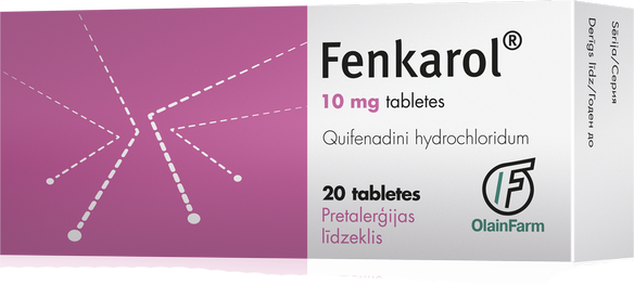 FENKAROL 10 mg tabletes, 20 gab.