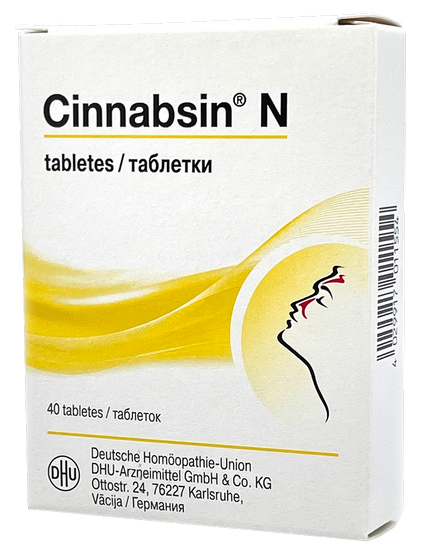 CINNABSIN N tabletes, 40 gab.
