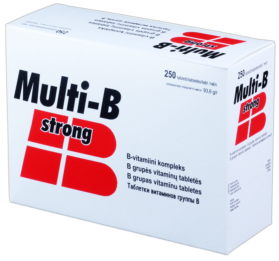 MULTI-B Strong tabletes, 250 gab.