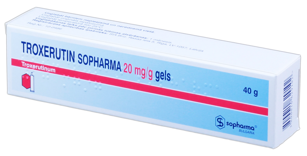 TROXERUTIN Sopharma gels, 40 g