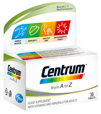 CENTRUM A - Zn tabletes, 30 gab.