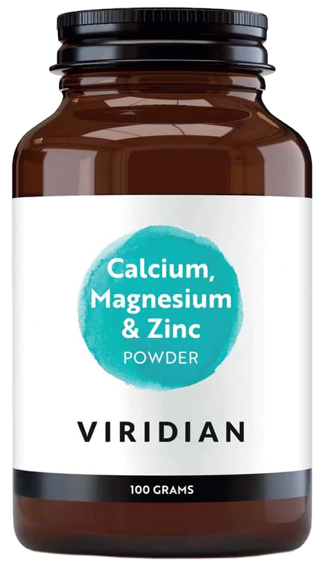 VIRIDIAN Calcium Magnesium & Zinc pulveris, 100 g