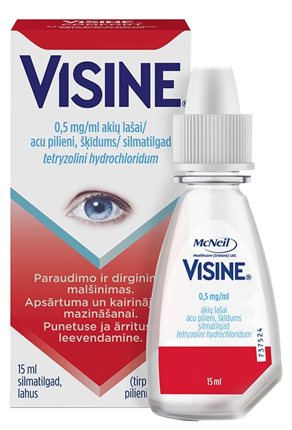 VISINE 0.5 mg/ml acu pilieni, 15 ml