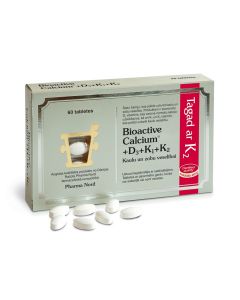 BIOACTIVE Calcium+D3+K1+K2 tabletes, N60