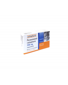 PARACETAMOL-RATIOPHARM 250 mg supozitoriji, N10