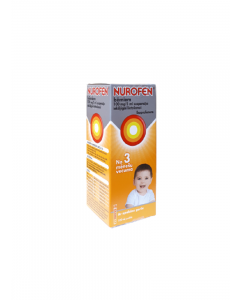 NUROFEN bērniem ar apelsīnu garšu suspensija iekšķīgai lietošanai, 100 mg/5 ml 100ml