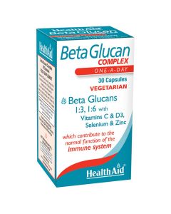 HEALTHAID Beta Glucan Complex uztura bagātinātājs kapsulas, N30