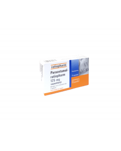 PARACETAMOL-RATIOPHARM 125 mg supozitoriji, N10