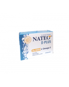 NATEO D Plus Omega3 4000SV kapsulas, N60