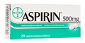 ASPIRIN TBL 500MG N20 (BAYER) ASPIRIN TBL 500MG N20 (BAYER)