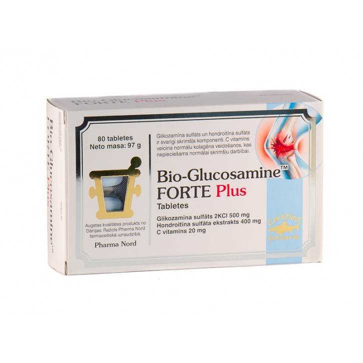 BIOACTIVE GLUCOSAMINE FORTE PLUS TABLETES N80